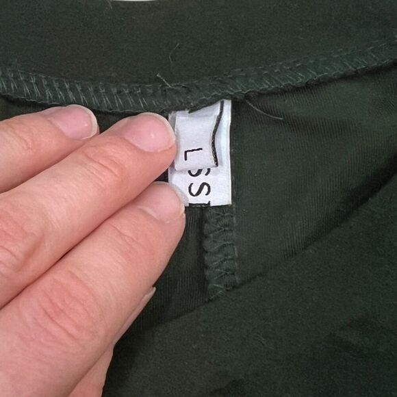 MISSLOOK Green Fleece Mini Shift Dress L - Picture 3 of 4